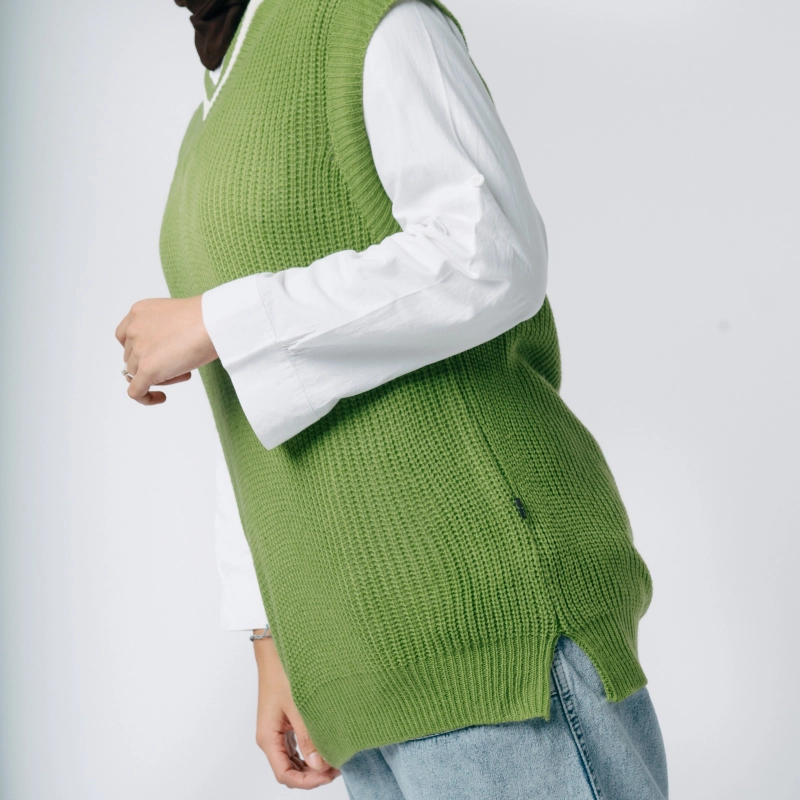 Product image MKY Clothing - ROMPI VEST RAJUT KATUN One size Hijau