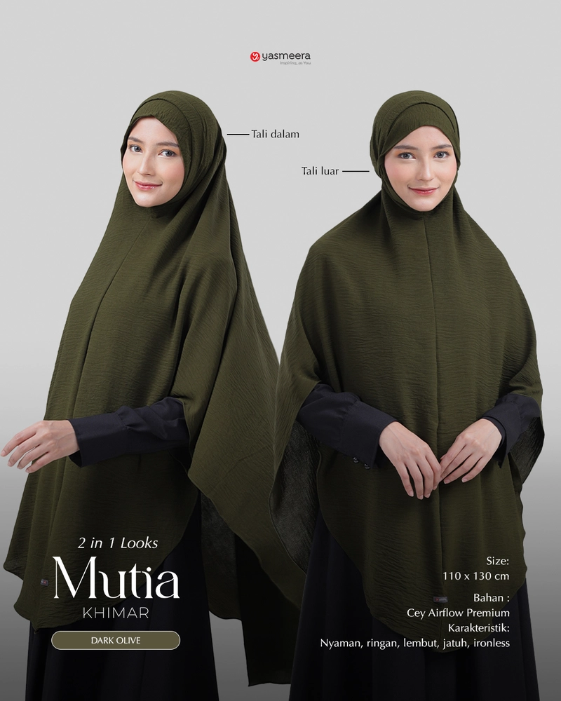 Product image KHIMAR MUTIA All Size DARK OLIVE