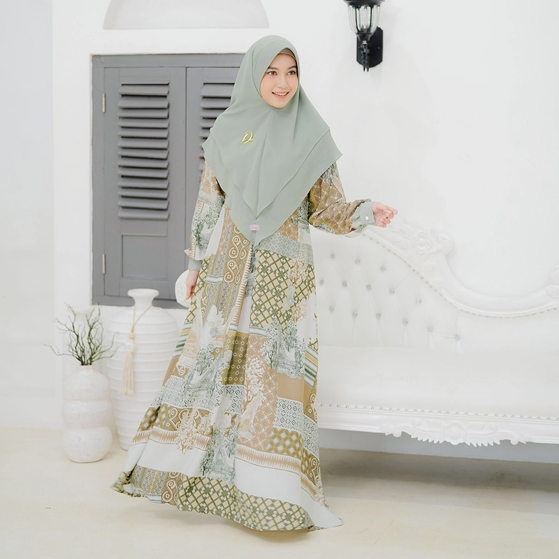 Product image Dzeera - DRESS MOM STYLE 2 TORAYA SERIES / gamis motif toraja L MAIDO