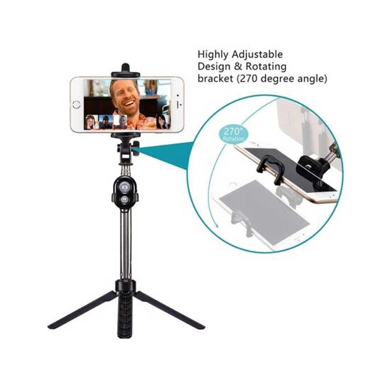 Product image Moveonesia - Tongsis Tripod Bluetooth Remote 3in1 WXY01 TONGSIS WXY01 RANDOM