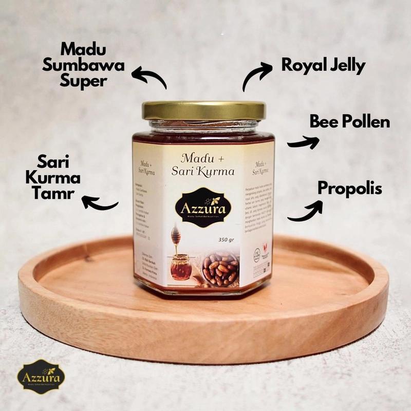 Product image Madu Azzura - Sari Kurma 350gr (Buy 1 Get 1) 350gr / Pcs Kurma