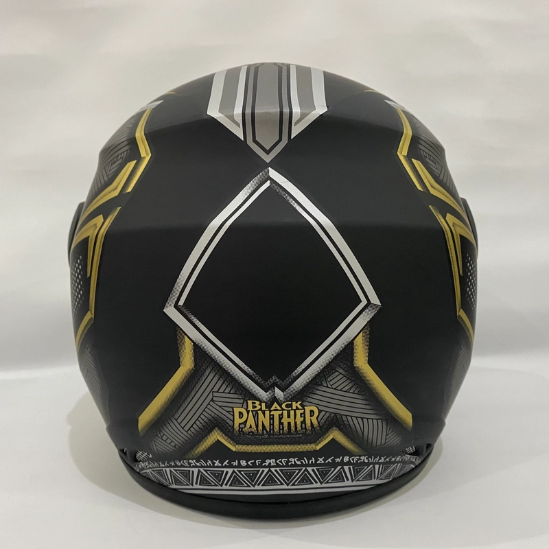 Product image CRX Helmet - Helm Nuvo Black Gold Doff - Helm SNI - Helm Dewasa L Nuvo Black Gold Doff