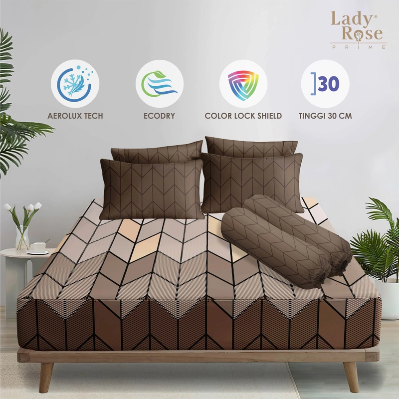 Product image LADY ROSE OFFICIAL - Lady Rose Prime - Bed Cover Set Teja 180x200x30 King Fitted