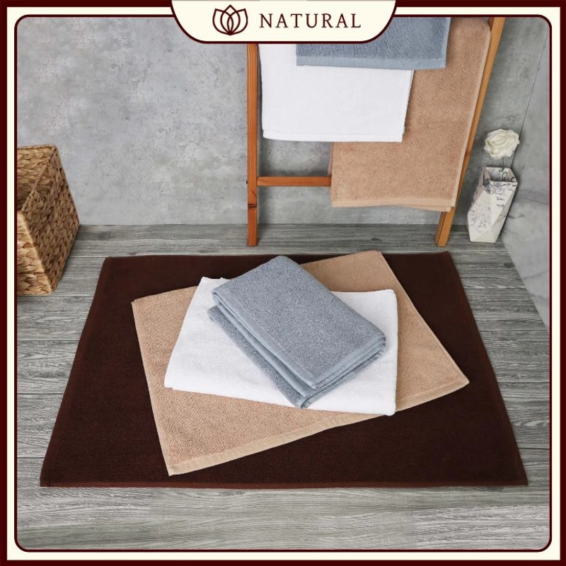 Product image Chalmer - Keset Hotel Natural By Chalmer 50 x 70 cm Seri Hotel Keset Tebal 50 x 70 cm 1 pcs - Grey
