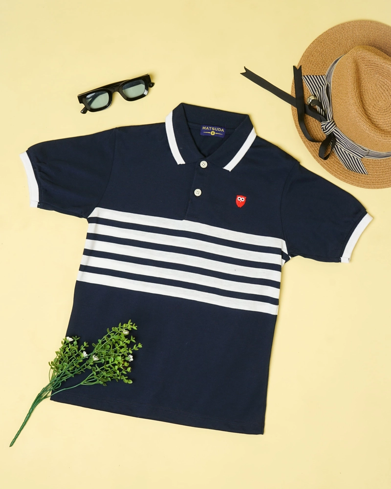 Product image MATSUDA APPAREL - Matsuda baju kaos polo anak laki laki katun umur 2-12 Han 2 NAVY