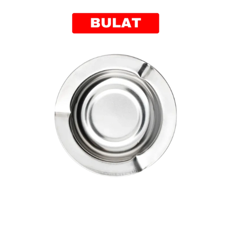Product image KAHASIL - Asbak Rokok Stainless Alumunium KMJ269 BULAT