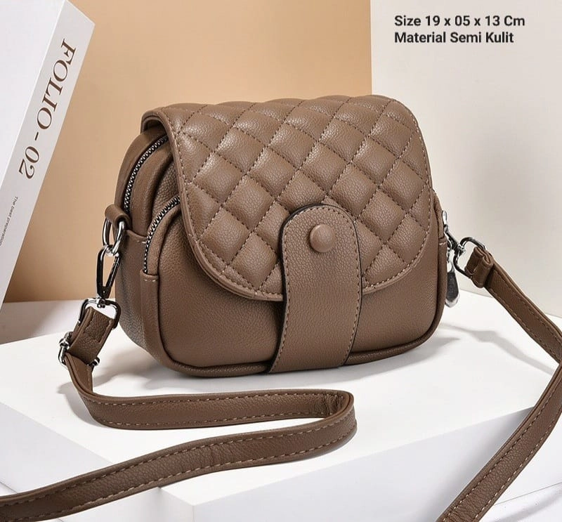 Product image Alcaff - Tas Selempang wanita Kepa Tali Panjang 20x08x15cm Hitam