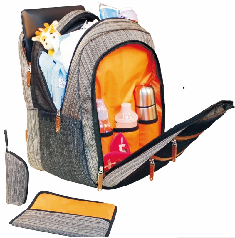 Product image SNOBBY BABY - SBP2617 TAS RANSEL PRIA SUPREME BACKPACK Tas Besar Abu Gelap