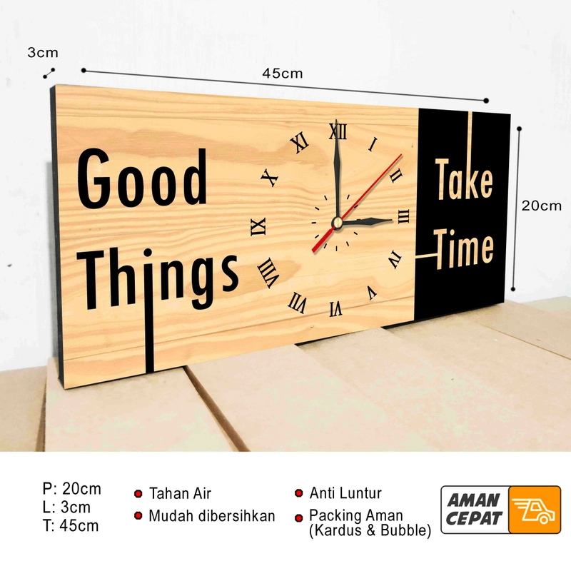 Product image Jam Dinidng Quotes Motivasi Good Things - JAM-24 20X45X3 MIx