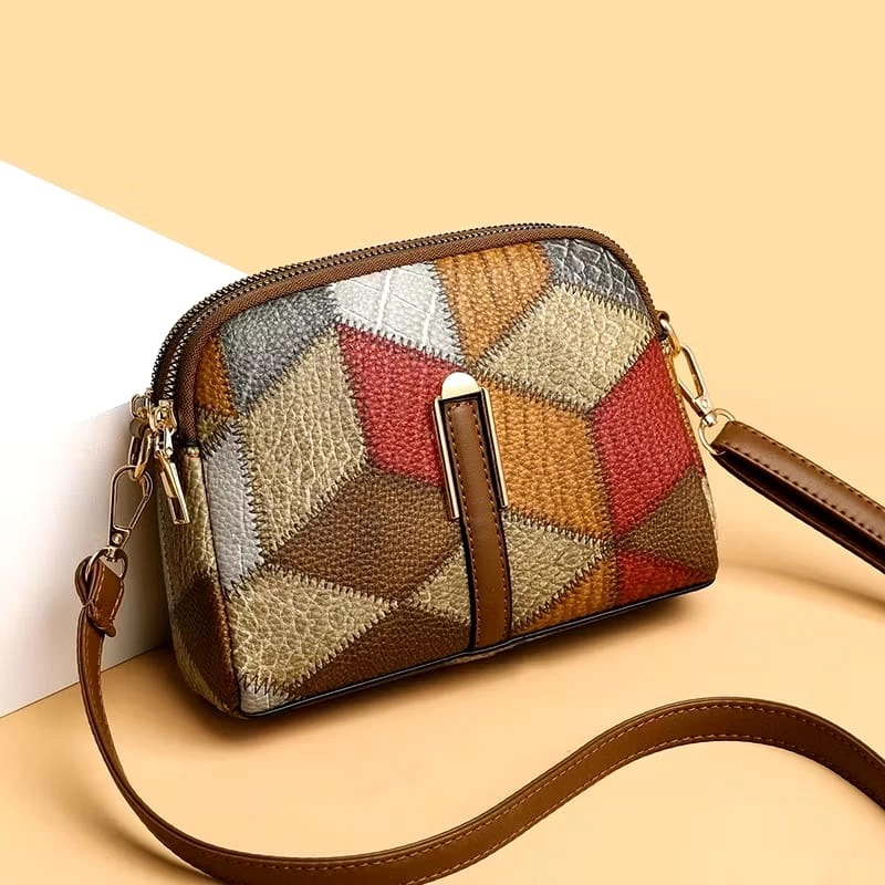 Product image Muslim Clothing - Muslim Clothing-Tas Selempang Bahu Wanita Terbaru 2024 Tas Wanita Viral Kekinian Tas HP Wanita ONE SIZE COKLAT-SILVER