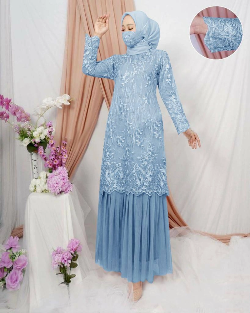Product image astro - maxi dress wanita SANCL realpict M BIRU
