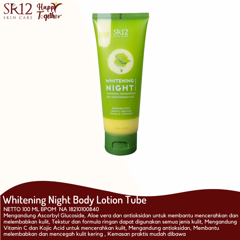 Product image SR12 Whitening Body Lotion Night 3x Lebih Cepat Mencerahkan Kulit 100 ml Whitening Night