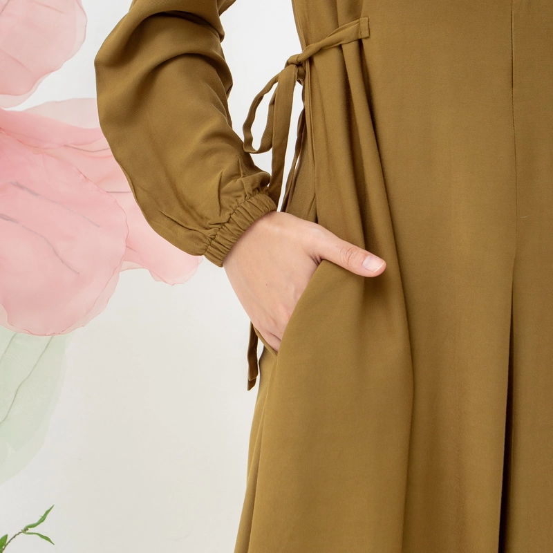Product image Lusianasae - Lusianasae - Edelweiss dress warna Olive bahan Rayon twill premium S OLIVE