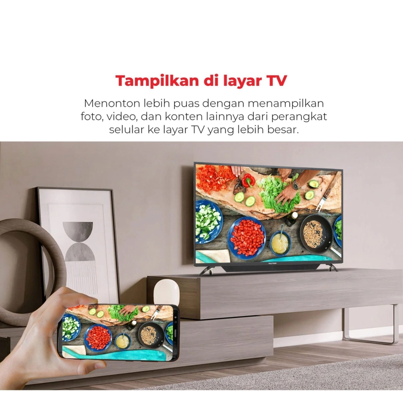 Product image UTAMAMEGA - TV Smart Digital 32 Inch Polytron PLD 32CV1869 (PLD32CV1869) Type PLD 32CV1869