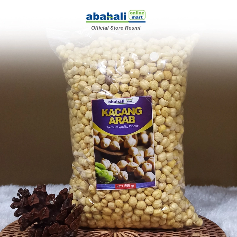 Product image Abahali Mart - Kacang Arab Panggang 500gr Renyah Gurih Snack Sehat Chickpeas Camilan Sehat dan Halal 500gr Original
