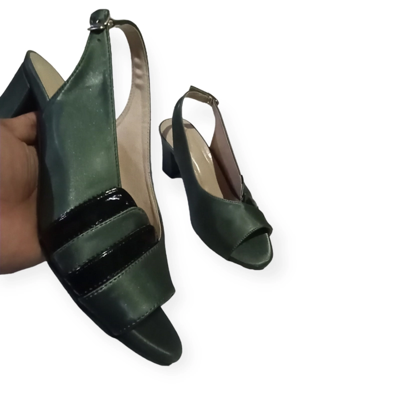 Product image apaastore - New Arrival Sepatu Sandal High Heels Wanita AD-012 36 Hijau Army