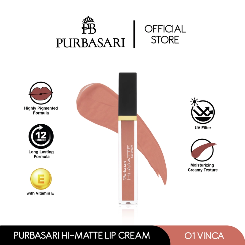 Product image Purbasari - Purbasari Hi-Matte Lip Cream / Matte Lipcream / Matte Lipstick - Le Lipcream Lipcream 01