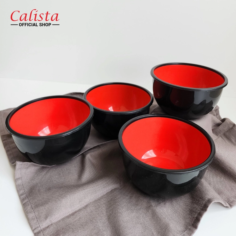 Product image CALISTA - Calista Mangkuk Ninja Mangkok Ramen Polos Ukuran M - Set isi 4pcs M-NINJA x4 HITAM