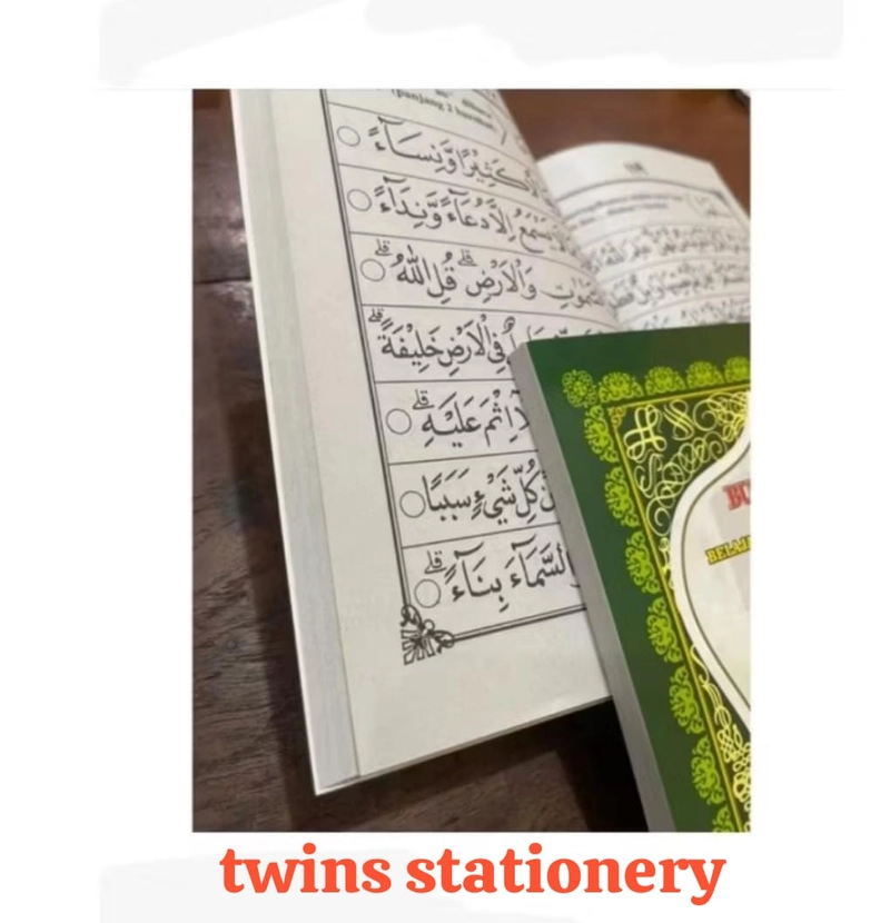 Product image TWINS STATIONERY - BUKU IQRO PAKET GROSIR IQRO PLUS JUZ AMMA HIJAU UK A5 IQRO A5 SATUAN SOFT CAVER