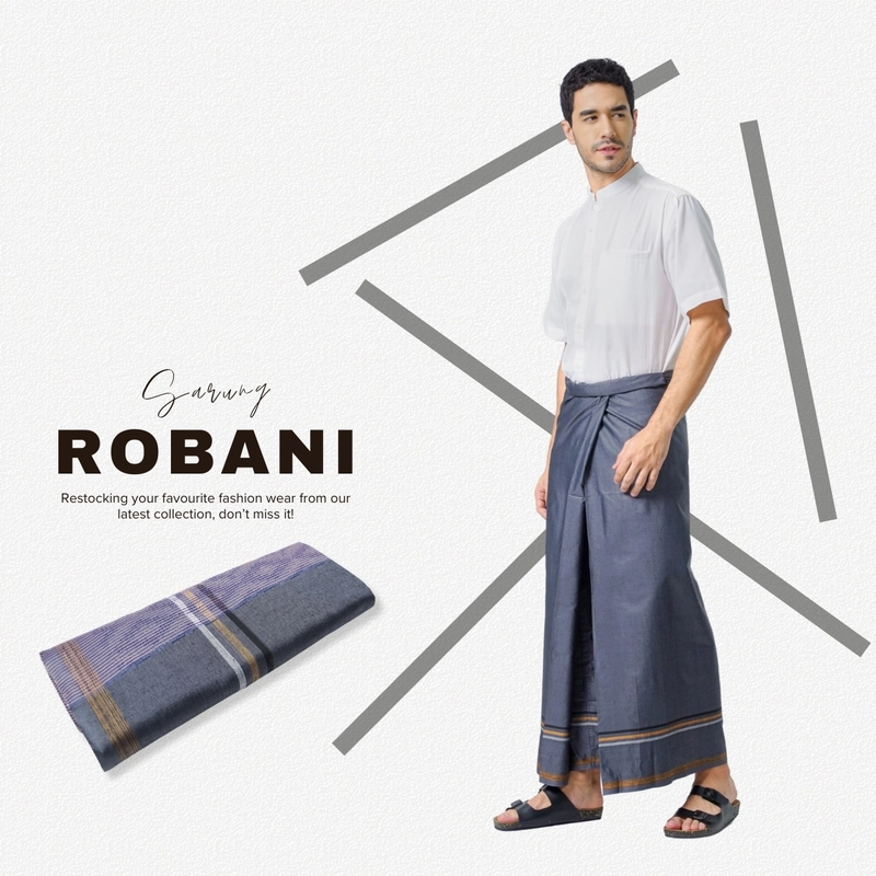 Product image Robani - Sarung ROBANI STRIPE-24 120 x 105 ABU
