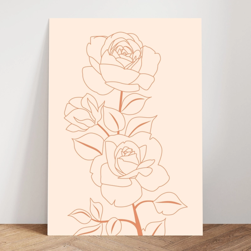 Product image Hiasan/Poster Dinding Aesthetic Ruang Tamu & Kamar Gantungan Pintu Bunga/Tanaman ART S 10x20cm A01