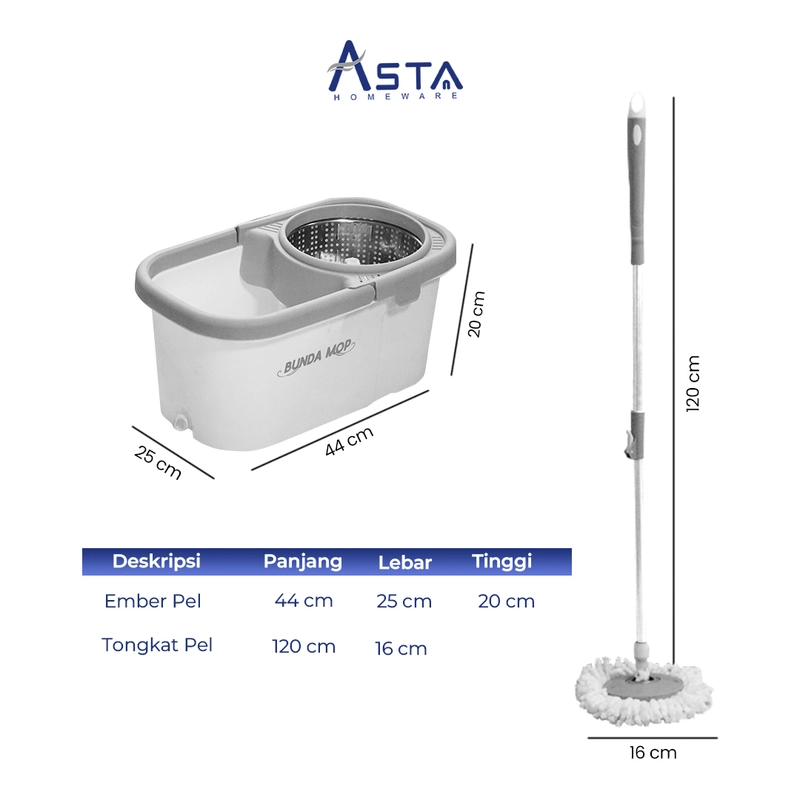 Product image Asta Homeware Official - Alat pel lantai Bunda Mop Deluxe Series Bunda Mop Deluxe