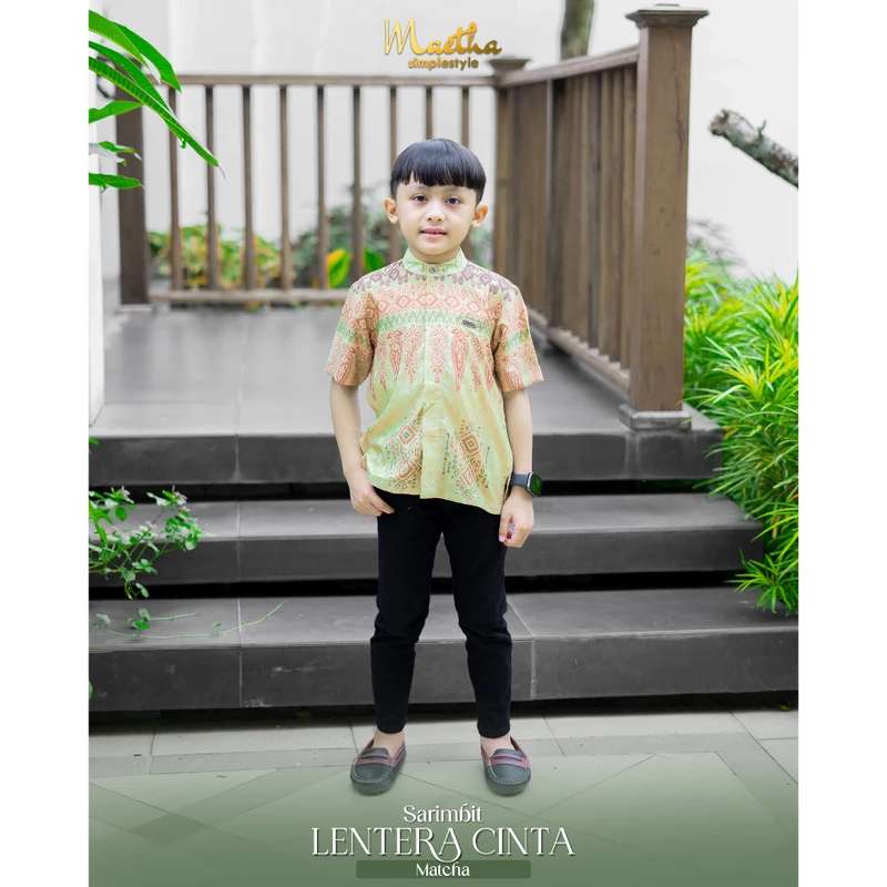 Product image Maetha - Sarimbit Keluarga Family Set Couple Matcha Lentera Cinta Series X8S Koko Anak L.Pendek