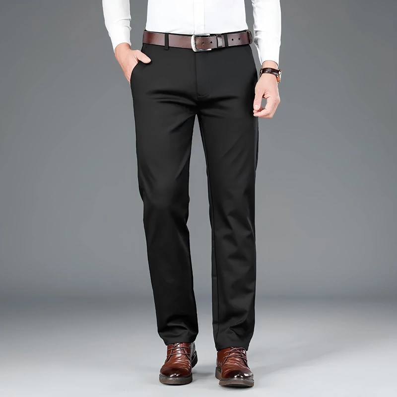 Product image MALLVOSE - Celana Pria Formal Panjang Black Premium Quality 27 Hitam