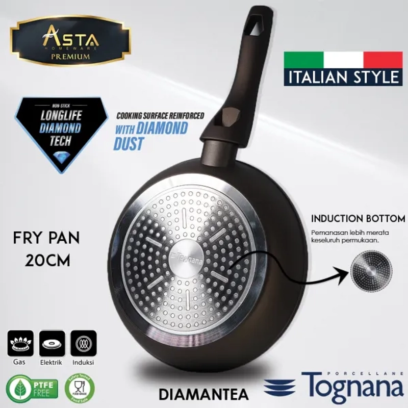 Product image Asta Homeware - Asta Premium Fry Pan Tognana 20cm 770 Hitam