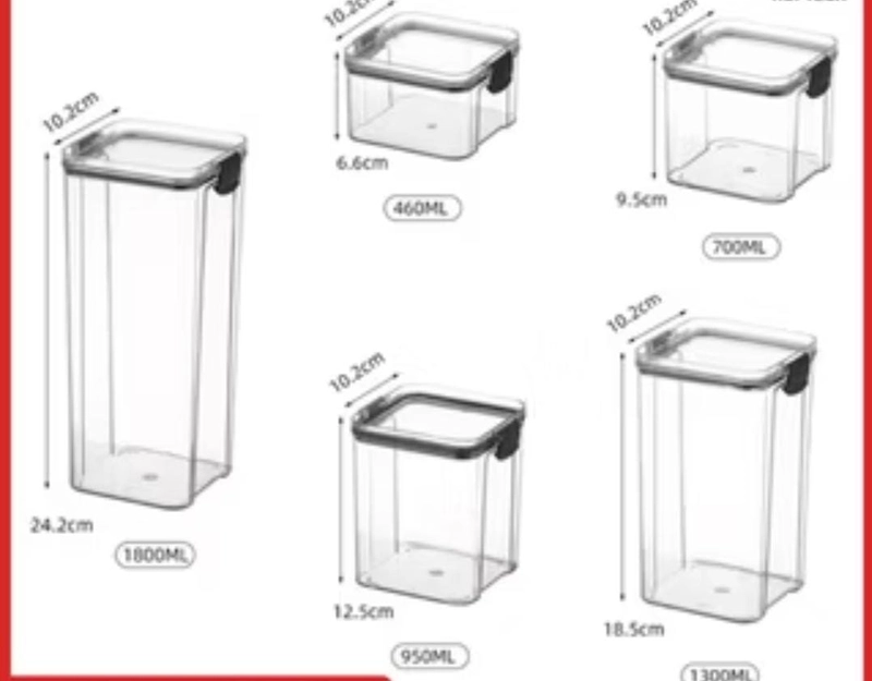 Product image Rizki Electronics - Toples Snack Kedap Udara Bening Kontainer Makanan 460 ml (S) plastik