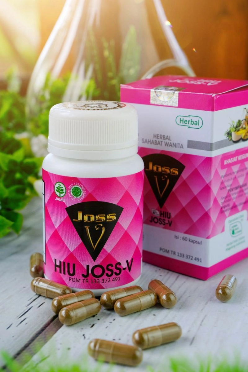 Product image Herbal Indo Utama - HIU JOSS-V Herbal Kesehatan Kewanitaan Herbal Indo Utama Isi 60 Kaps 1 Botol 60 Kapsul HIU Joss-V