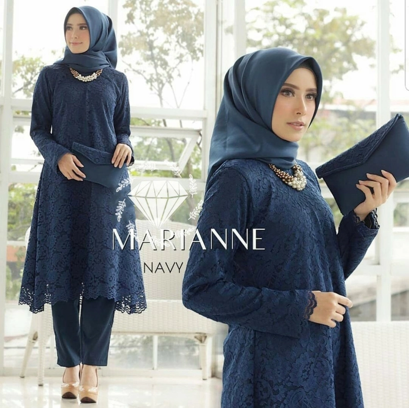 Product image astro - setelan celana wanita marinmsa realpict M/L navy
