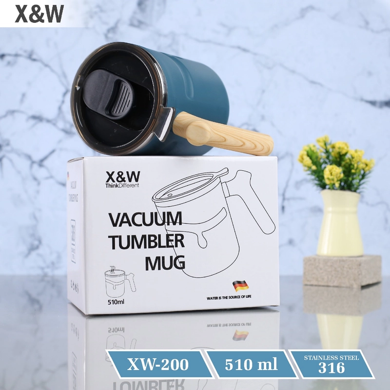 Product image Orinoco Smart Living - X&W Mug Estetik Gagang Motif Kayu 500 ML Tahan Panas & Dingin Cangkir Kopi Teh XW-200 500 Navy