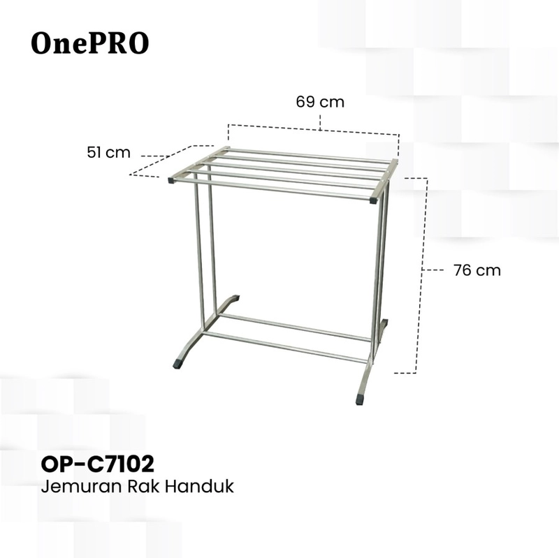 Product image Liveo - Towel Rack Rocky Jemuran Handuk OP-A7102 2000 silver