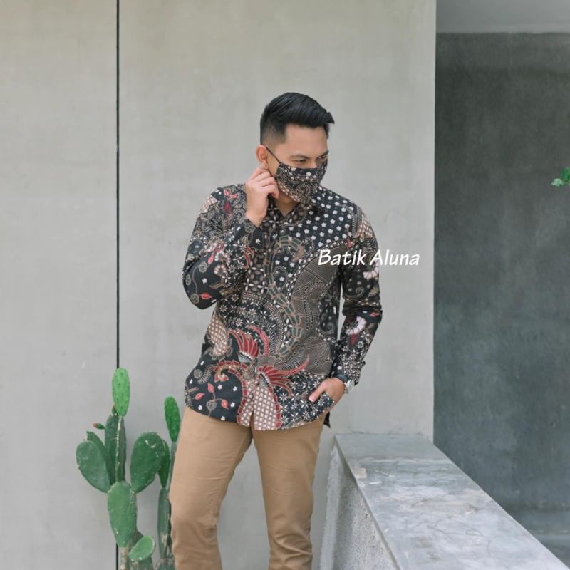 Product image Batik aluna - Baju batik pria lengan panjang full furing batik kerja kondangan batik aluna 118 S BATIK