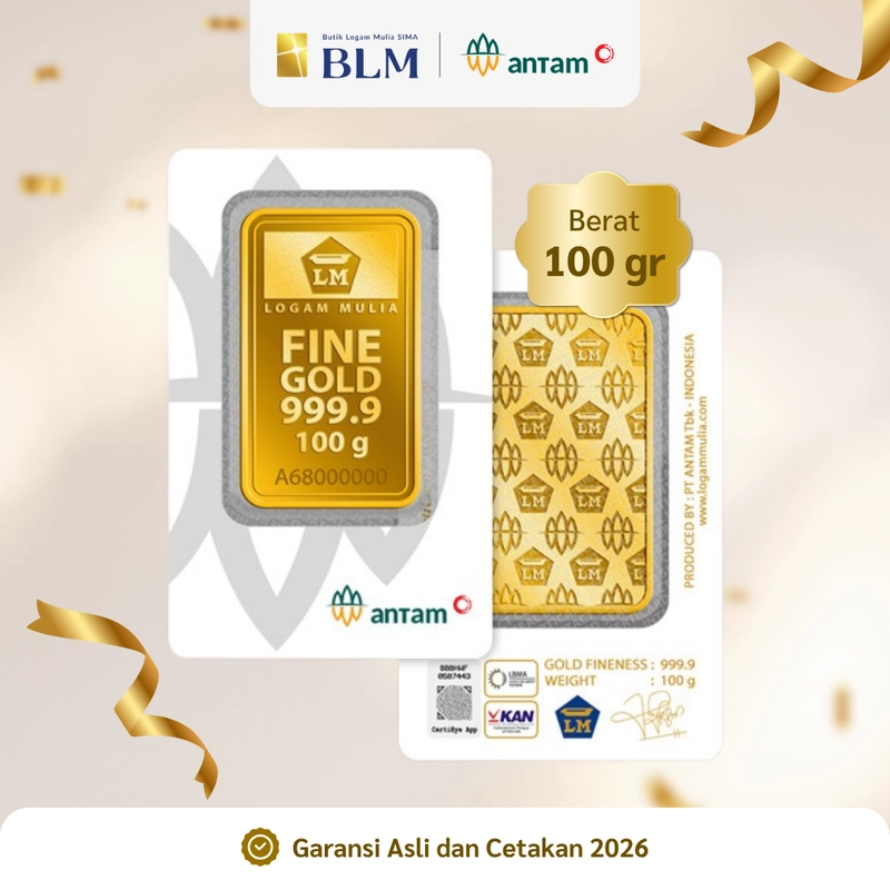 Product image Emas ANTAM Logam Mulia - 100 gr 2026