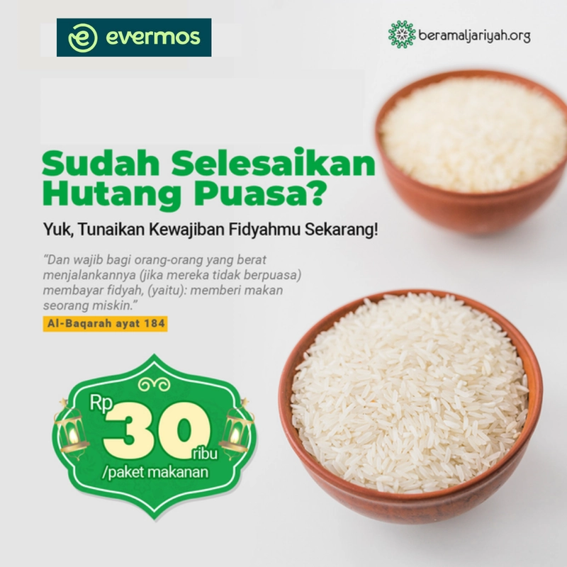 Product image Beramal Jariyah - Fidyah 30rb -