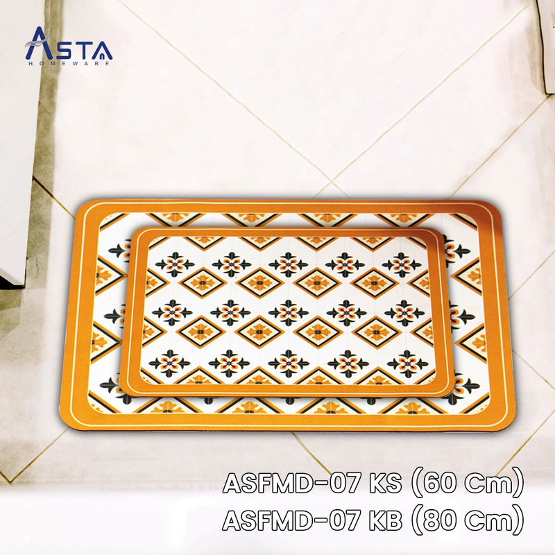 Product image Asta Homeware Official - Asta Keset Kaki Diatomite Anti Slip Serap Air Motif Tebal 40 x 60 cm 50 x 80 cm 40x60 cm Kotak Motf 3