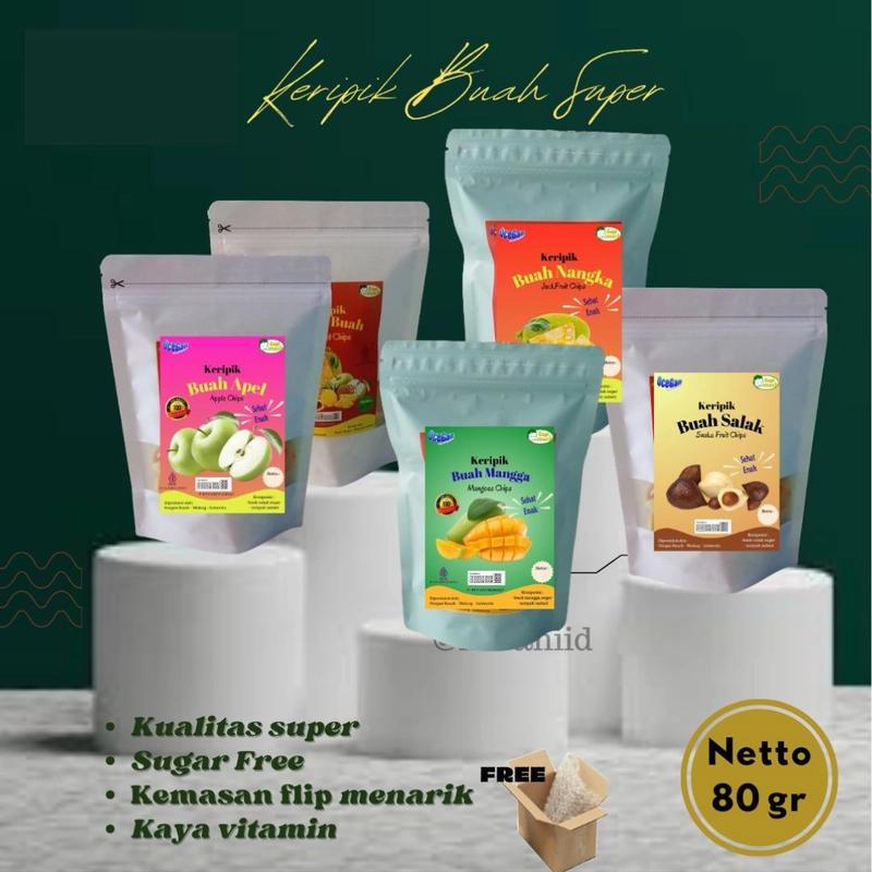 Product image Pusat Oleh Oleh Malang - Keripik Buah Malang Kualitas Super 80gram 70gr Nangka
