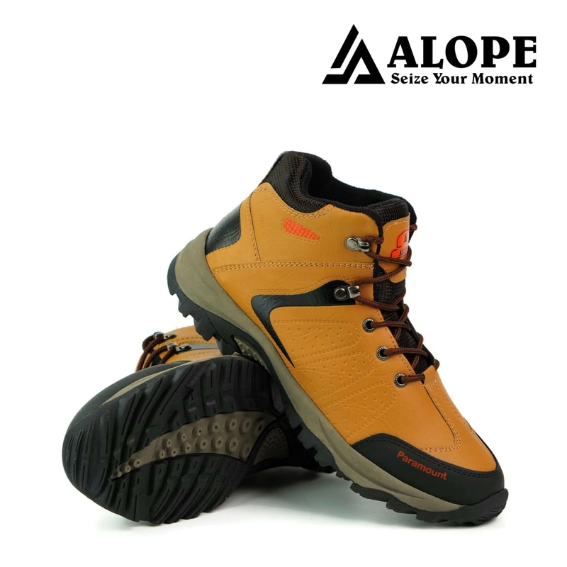 Product image ALOPE OFFICIAL - BUY 1 GET 1 SEPATU ALOPE F 01 SEPATU HIKING OUTDOOR 39 Tan