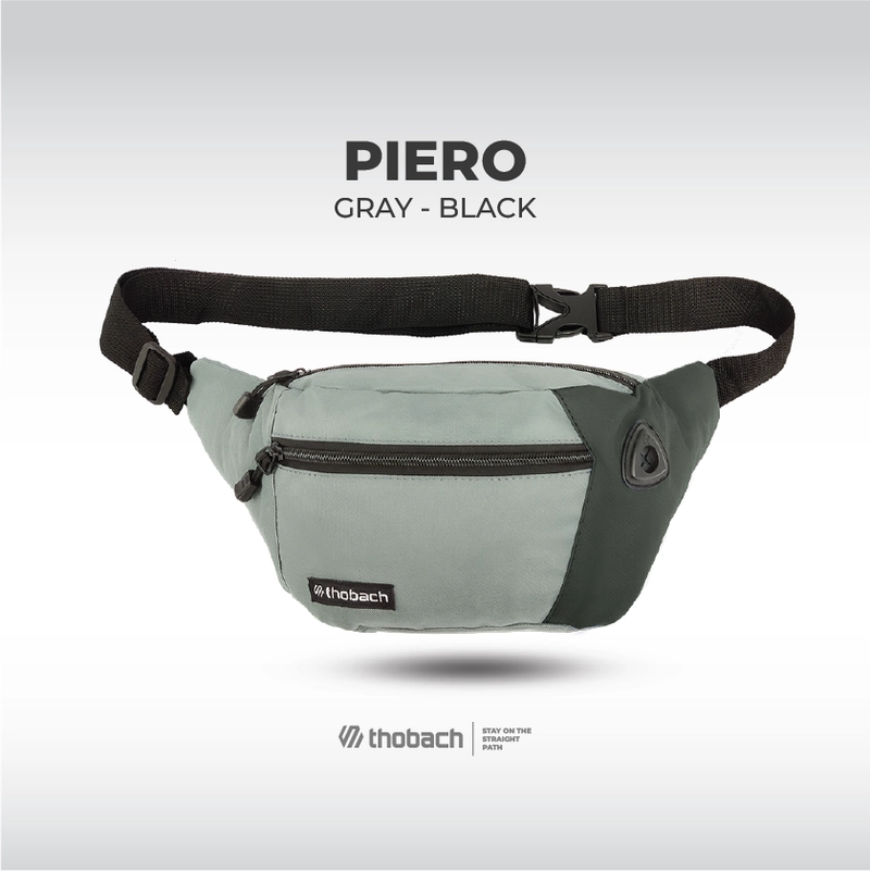 Product image Thobach official - THOBACH Waistbag PIERRO All Size Grey Black