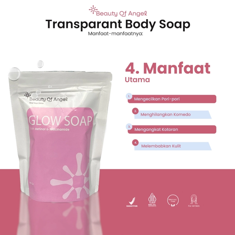Product image [BUNDLING] Beauty Of Angel Glow Soap 40gr 3 PCS - Beauty of Angel - Soap Bar all variant all variant