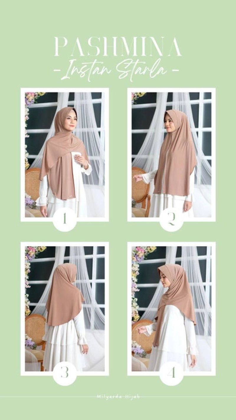 Product image Milyarda Hijab - Jilbab Pashmina Starla Allsize dusty pink