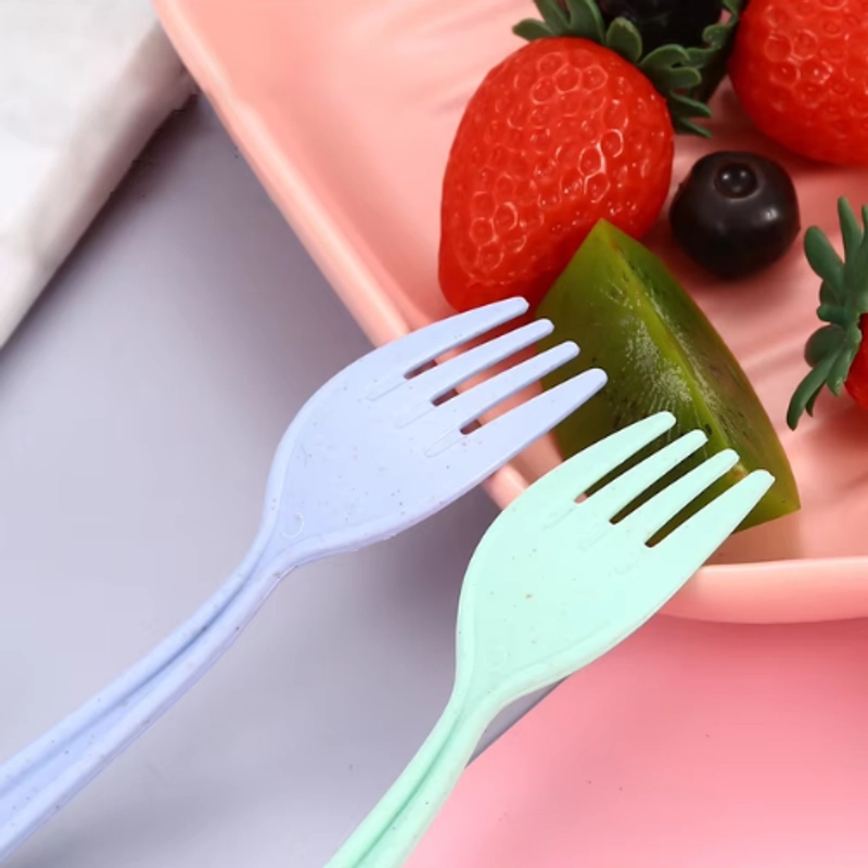 Product image KAMJE Sendok Sumpit Garpu Set Portable Alat Makan Bahan Jerami Gandum KMJ267 KMJ267 BIRU