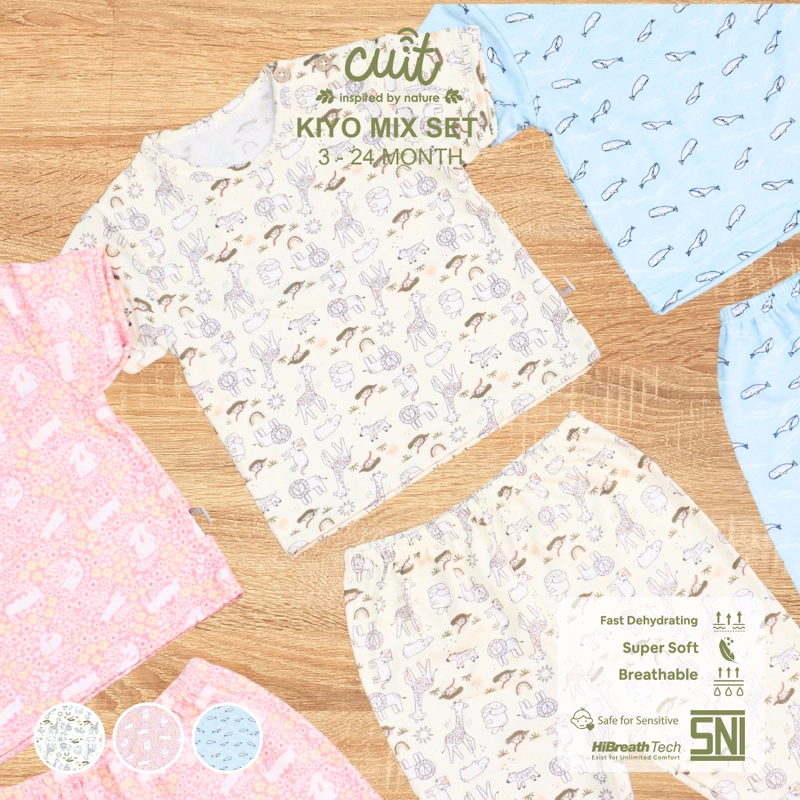 Product image CHARACTER 2 - Kiyo Mixsleeve Set M Blue Whale