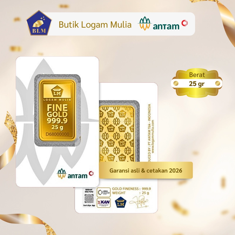 Product image Emas ANTAM Logam Mulia - 25 gr 2026