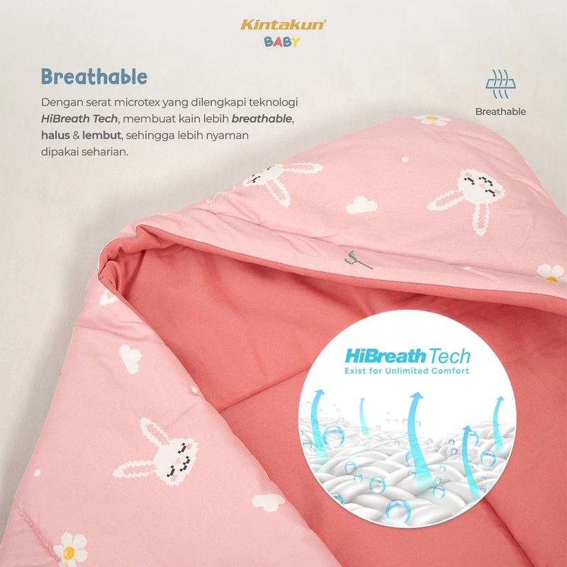 Product image Kintakun Baby - [NEW PRODUK] KINTAKUN BABY Selimut Bayi Topi Lembut Tebal Baby Hoodie Blanket Digital Printing 75 x 75 x 75 cm Snowy Penguin