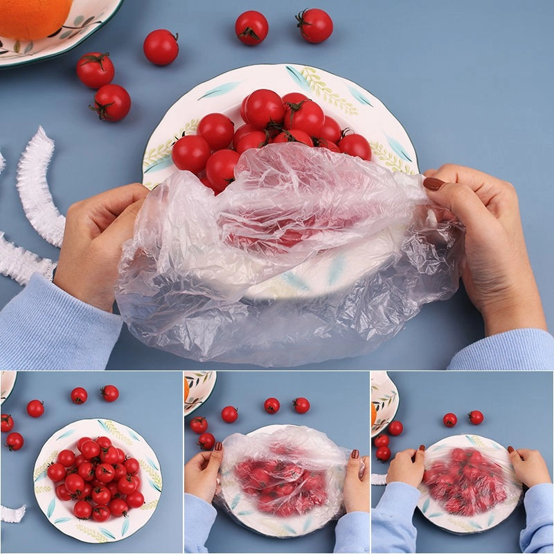 Product image Plastik Penutup Kepala Buah Makanan Shower Cap Topi Keramas Pelindung Rambut Helm Serbaguna KMJ087 RANDOM