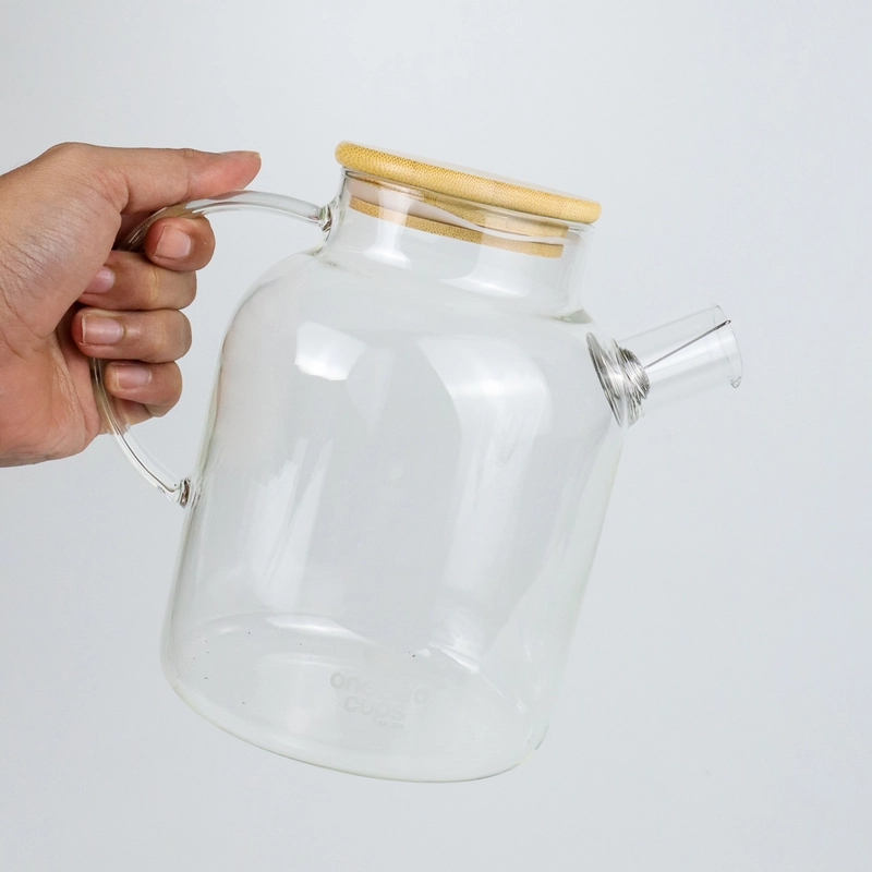 Product image RUMAH RAYA - (PO) Teko Pitcher Teapot Maker Glass 1500 ml - TP-760 1.5 Liter Putih