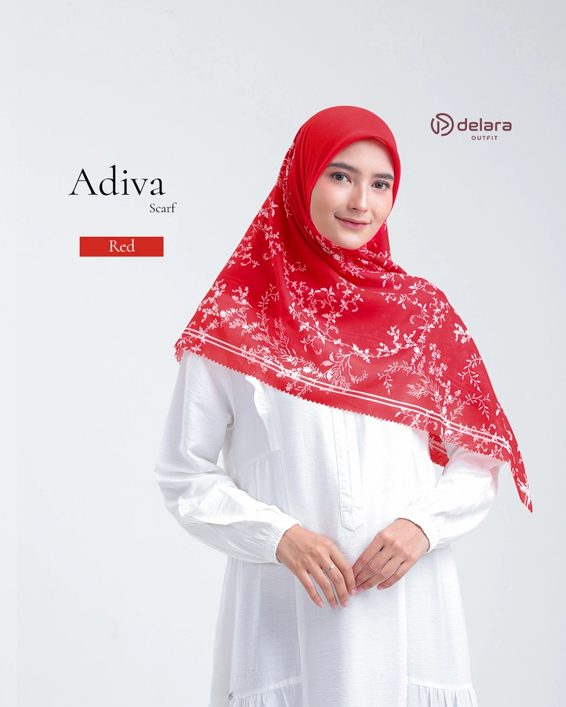 Product image SCARF MOTIF MERDEKA 110 110x110cm ADIVA RED